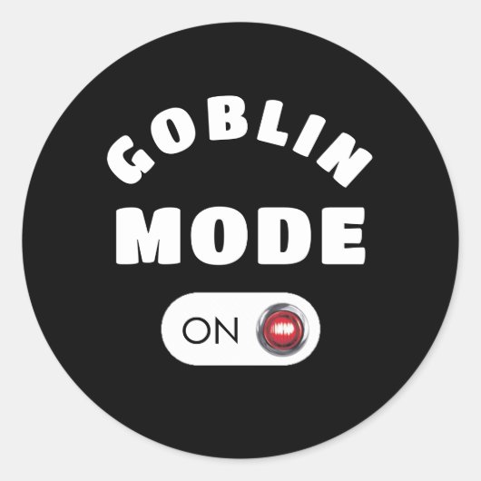 Goblin Mode Stickers (Vorderseite)