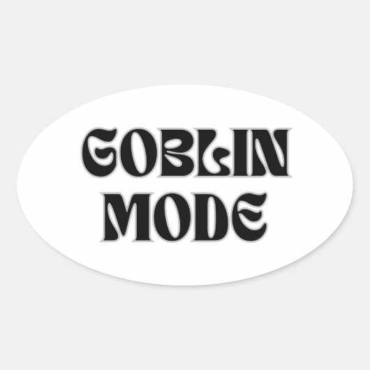 Goblin Mode Vintag Style Sticker (Vorderseite)