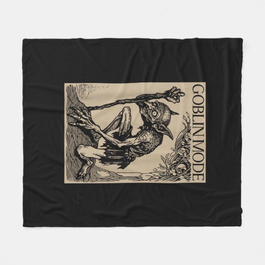 Goblin-Modus Goblincore Fairycore Mittelalter-Grun Fleecedecke (Vorderseite (Horizontal))