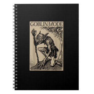 Goblin-Modus Goblincore Fairycore Mittelalter-Grun Notizblock