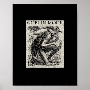 Goblin-Modus Goblincore Fairycore mittelalterliche Poster