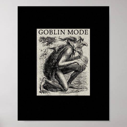 Goblin-Modus Goblincore Fairycore mittelalterliche Poster (Vorne)