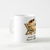 Goblin-Modus Strand Edition Bartagamen Kunst Kaffeetasse (Vorderseite Links)