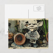 Goblin Placard "Hello" Postcard Postkarte (Vorne/Hinten)