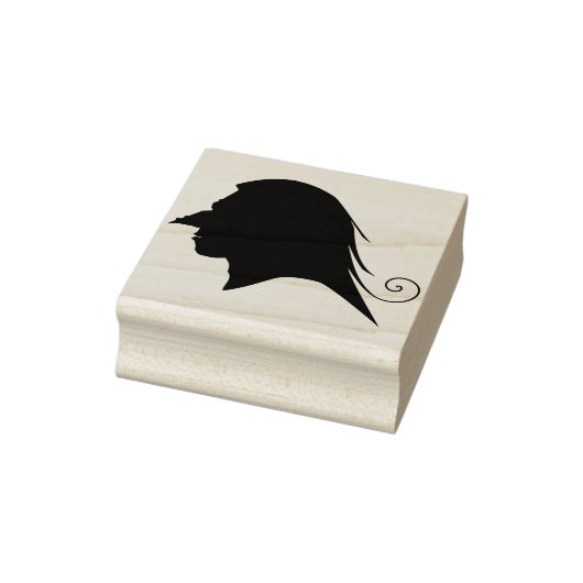 Goblin Profil 2 Silhouette Kunst Briefmarke Gummistempel (Stempel)