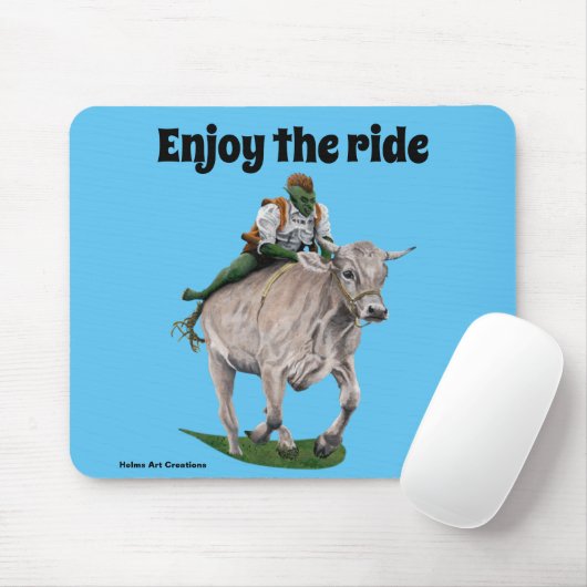 Goblin Rider Ox Racer Fantasy Art Mouse Pad Mousepad (Mit Mouse)