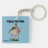 Goblin Rider Ox Racer Fantasy Schlüsselanhänger (Rückseite)