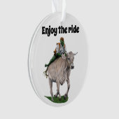 Goblin Rider Ox Racing Fantasy Akryllische Ornamen Ornament (Vorderseite)