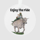 Goblin Rider Ox Racing Fantasy Akryllische Ornamen Ornament (Vorderseite)