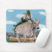 Goblin Rider Ox Racing Fantasy Art Mousepad (Mit Mouse)