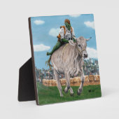 Goblin Rider Ox Racing Fantasy Foto Plaque Fotoplatte (Vorderseite)