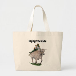 Goblin Rider Ox Racing Fantasy Kunst, Dichtung und Jumbo Stoffbeutel