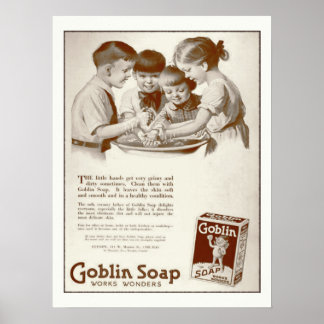 Goblin Soap Vintag Magazine Ad Retro Poster