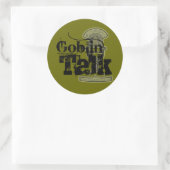 Goblin Talk Logo - Aufkleber! Runder Aufkleber (Tasche)