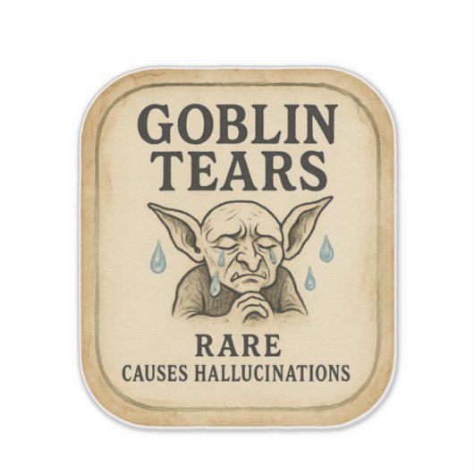 Goblin Tears - Halloween Apothecary Label (Vorderseite)