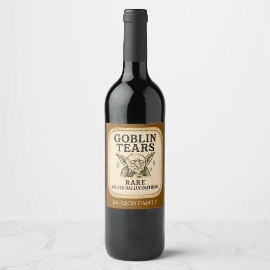 Goblin Tears Tonic Wine Label Weinetikett (Vorderseite)