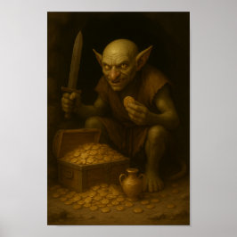 Goblin Treasure Guardian-Kleine Statur, große Schw Poster