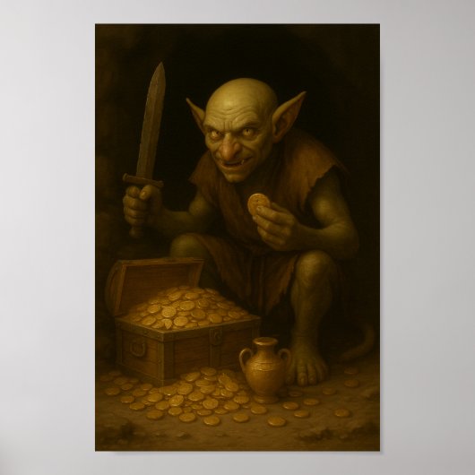 Goblin Treasure Guardian-Kleine Statur, große Schw Poster (Vorne)