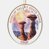 Goblin Valley Staat Park, Utah Keramik Ornament (Links)