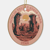 Goblin Valley Staat Park, Utah Keramik Ornament (Links)