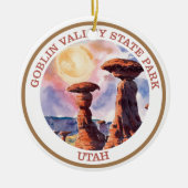 Goblin Valley Staat Park, Utah Keramik Ornament (Vorne)