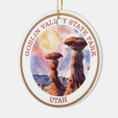 Goblin Valley Staat Park, Utah Keramik Ornament (Links)