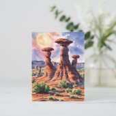 Goblin Valley Staat Park, Utah Malerei Postkarte (Stehend Vorderseite)