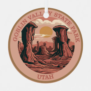 Goblin Valley Staat Park, Utah Ornament Aus Metall
