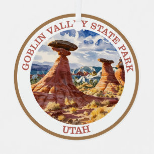 Goblin Valley Staat Park, Utah Ornament Aus Metall