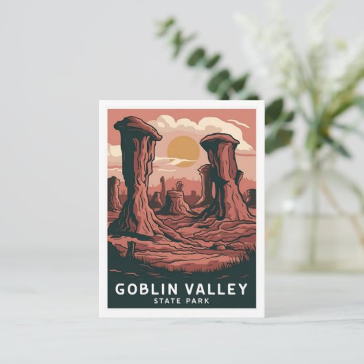 Goblin Valley Staat Park, Utah Postkarte (Stehend Vorderseite)
