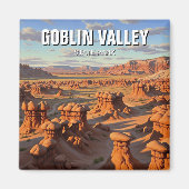 Goblin Valley Staat Park Utah Sunset Magnet (Vorne)