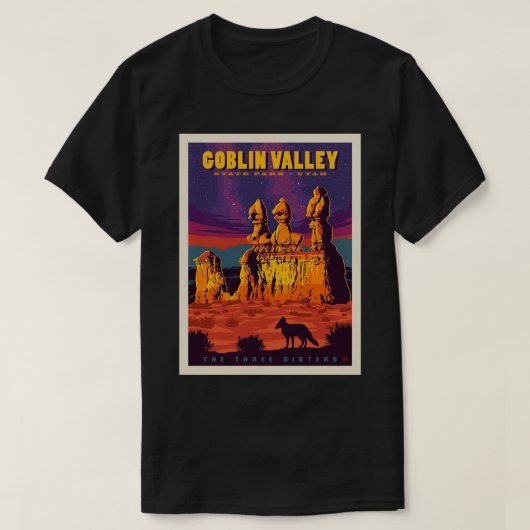 Goblin Valley Staat Park Utah T-Shirt (Design vorne)