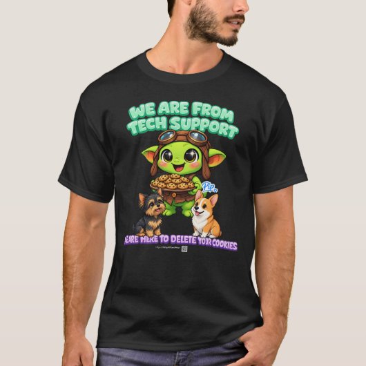 Goblinantics™: Pips Cookie-Löschdienst T-Shirt (Vorderseite)