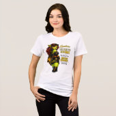 Goblinantics™ — Saffron™: Life Bites Tri-Blend Shirt (Vorderseite voll)