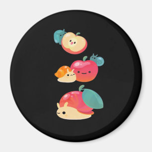 Goblincore Apfelschnecke Magnet