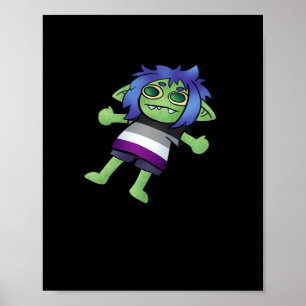Goblincore Asexueller Stolz Goblin Klassiker Poster