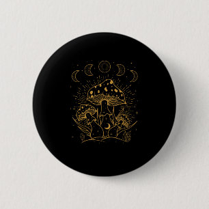 Goblincore-Ästhetik-Akademie-Cottagecore-Pilz Button