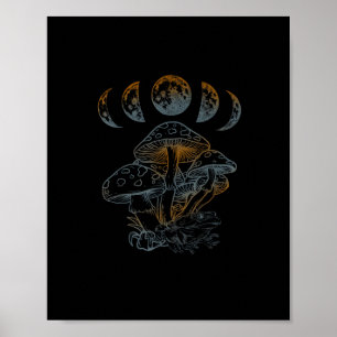 Goblincore-Ästhetik-Akademie-Cottagecore-Pilz Poster