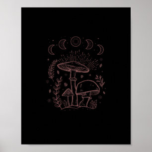 Goblincore-Ästhetik-Akademie-Cottagecore-Pilz Poster