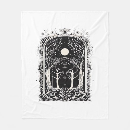 Goblincore Fantasy Gate To  Classic Fleecedecke (Vorderseite)