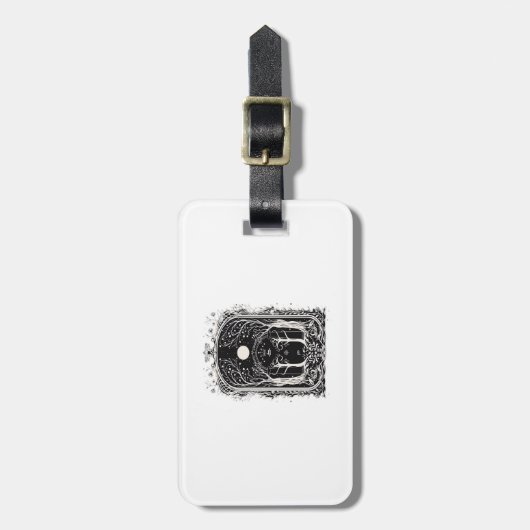 Goblincore Fantasy Gate To  Classic Gepäckanhänger (Vorderseite vertikal)