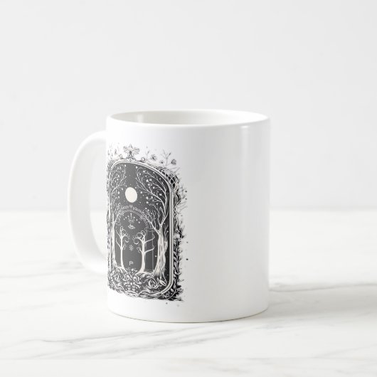 Goblincore Fantasy Gate To  Classic Kaffeetasse (Vorderseite Links)