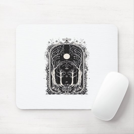 Goblincore Fantasy Gate To  Classic Mousepad (Mit Mouse)