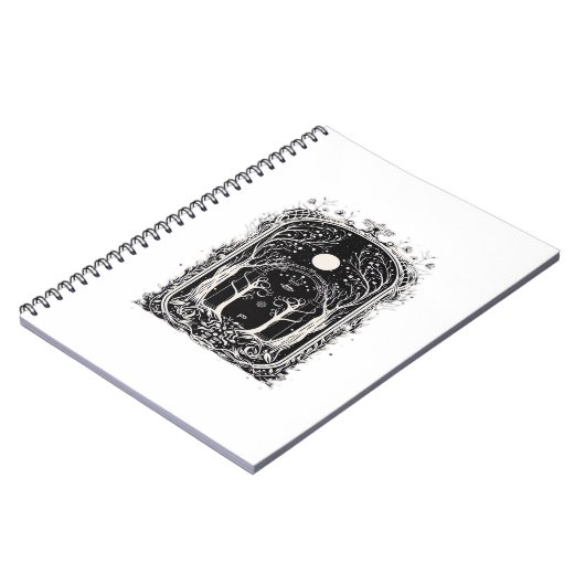 Goblincore Fantasy Gate To  Classic Notizblock (Linke Seite)