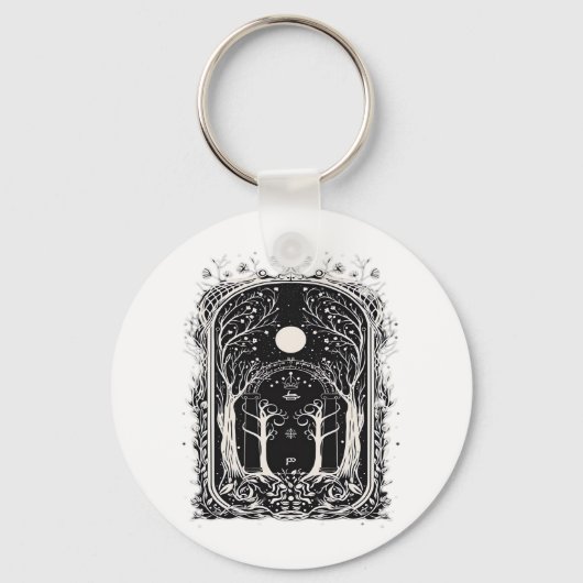 Goblincore Fantasy Gate To  Classic Schlüsselanhänger (Vorderseite)
