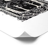 Goblincore Fantasy-Tor zum Klassiker Poster (Ecke)