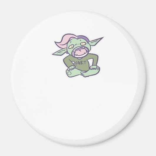 Goblincore Fart Goblin Classic Magnet (Vorne)