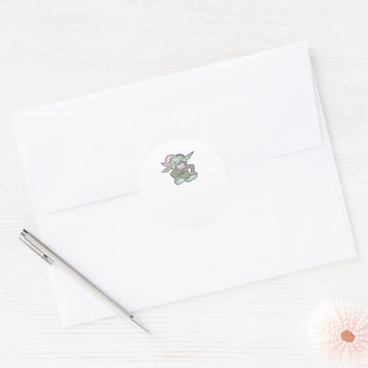 Goblincore Fart Goblin Classic Runder Aufkleber (Umschlag)