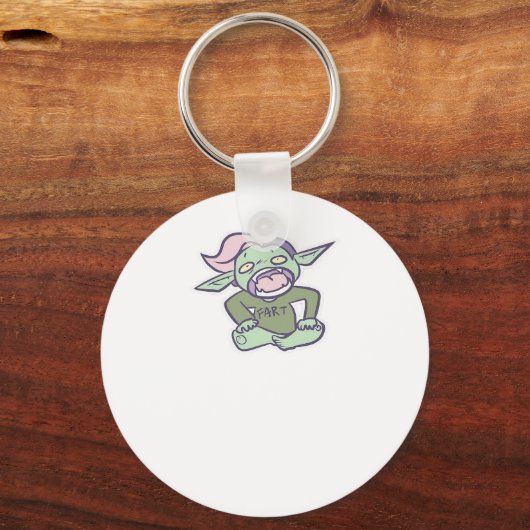 Goblincore Fart Goblin Classic Schlüsselanhänger (Vorderseite)