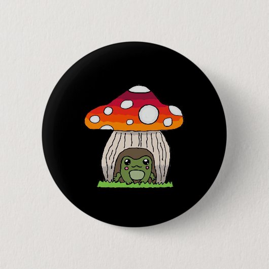 Goblincore Frog Classic Button (Vorderseite)